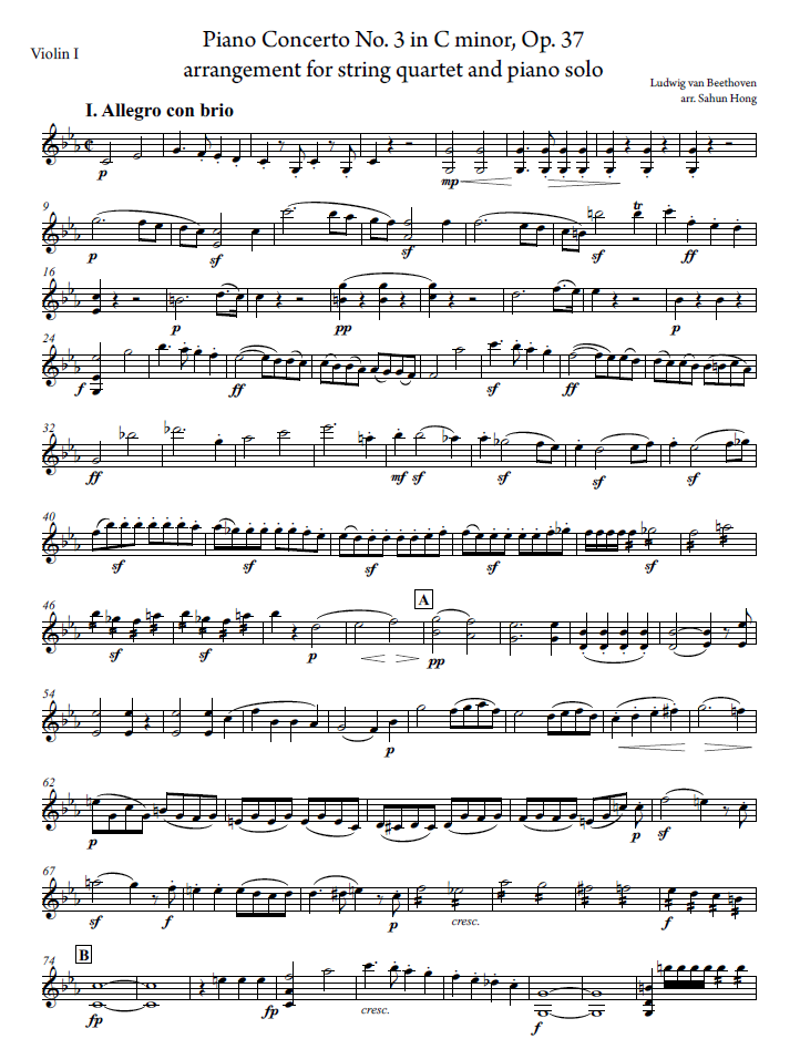 Beethoven Piano Concerto No.3 — Sahun Sam Hong